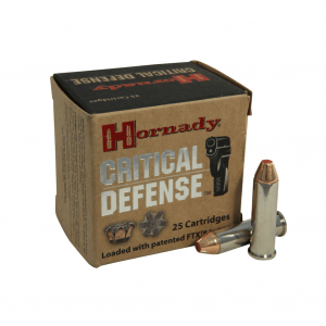 HORNADY Critical Defense 357 Mag. 125 Grain FTX Ammo, 25 Round Box (90500)