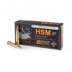 HSM Trophy Gold 270 Winchester Boat Tail Hollow Point 130gr 20rd Rifle Ammo (BER270130VLD)