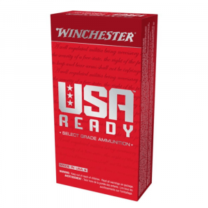Winchester USA Ready Handgun Ammunition 10mm Auto 180gr FMJ 1250 fps 50/ct