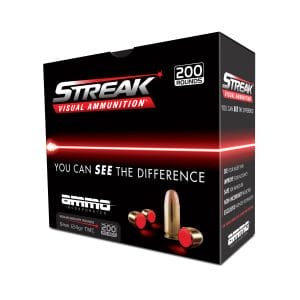 Ammo, Inc. Streak Visual Handgun Ammo - 9mm Luger - 124 Gr. - 20 Rounds - Jacketed Hollow Point