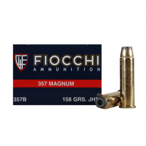 FIOCCHI 357 Mag. 158 Grain JHP Ammo, 50 Round Box (357B)