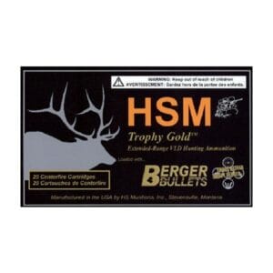 HSM Trophy Gold Centerfire Rifle Ammo - .30-06 Springfield - 185 Grain - 20 Rounds