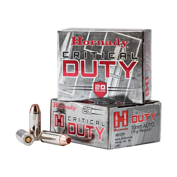 Hornady Critical DUTY Tactical 10mm 175 Grain Handgun Ammo