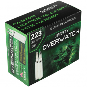 LIBERTY AMMUNITION Overwatch .223 Rem 20rd/Box 55gr Ammo (LA-OW223-55-3000)