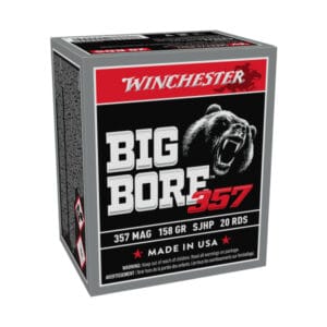 Winchester Big Bore .357 Magnum 158 Grain SJHP Handgun Ammo