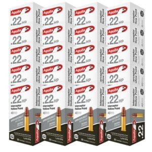 Aguila Interceptor 22 Long Rifle Rimfire Ammo - 22 Long Rifle 40gr Copper Plated Hollow Point 1,000/Case