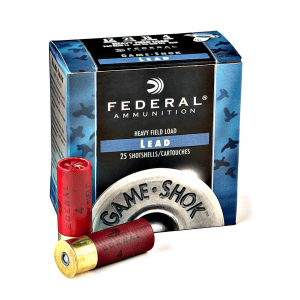 FEDERAL Game Load 12 Gauge 2.75in #8 Lead Ammo, 25 Round Box (H1218)