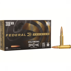 Federal Gold Medal CenterStrike Rifle Ammunition .308 Win 175gr OTM 2600 fps 20/ct