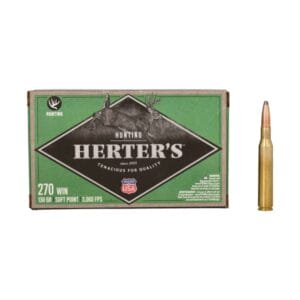Herter's .270 Winchester 130 Grain Soft Point Centerfire Rifle Ammo
