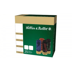 SELLIER & BELLOT 12 Gauge 2.75in 00 Buckshot Ammo, 25 Round Box (SB12BSC)