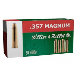 SELLIER & BELLOT 357 Mag 158 Grain SP Ammo, 50 Round Box (SB357B)