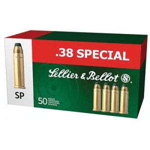 SELLIER & BELLOT 38 Special 158 Grain SP Ammo, 50 Round Box (SB38C)