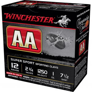 WINCHESTER AMMO Shotshell Ammo 12 GA 2.75in 1oz Shotshell Ammo 25 Round Box (AASC12507)