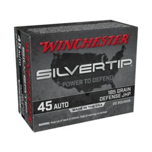 Winchester Silvertip HP .45 ACP 185 Grain Handgun Ammo