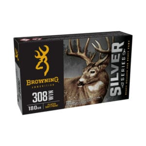 Browning Silver Series .308 Winchester 180 Grain Plated Soft Point Centerfire Rifle Ammo