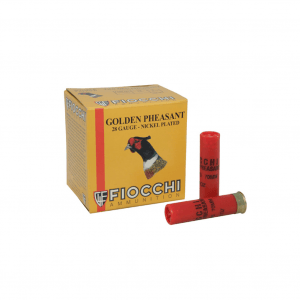 FIOCCHI Golden Pheasant 28 Gauge 2.75in #5 Ammo, 25 Round Box (28GP5)