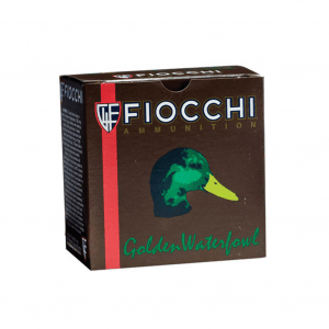 FIOCCHI Golden Waterfowl 12 Gauge 3in #1 Ammo, 25 Round Box (123SGW1)