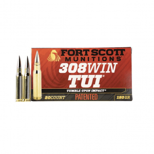 FORT SCOTT MUNITIONS .308 Win TUI 150Gr SCS 20rd Box Ammo (308-150-SCV2)
