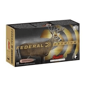 Federal Swift Scirocco II Rifle Ammunition .308 Win 165 gr Poly Tip 2700 fps 20/ct