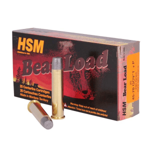 HSM Bear Load Hard Cast Handgun Ammunition 45-70 Govt 430gr RNFP Gas Check 1801 fps 20/ct