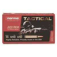 Norma Tactical, .223 Remington, FMJ, 55 Grain, 20 Rounds