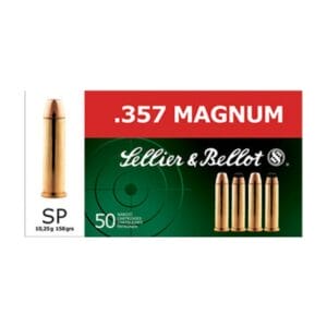 Sellier &Bellot Handgun Ammo - .357 Magnum - 158 grain - 50 Rounds - Soft Point