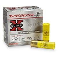 Winchester Super X High Brass Upland & Small Game, 20 Gauge, 2 3/4", 1 oz., 25 Rounds