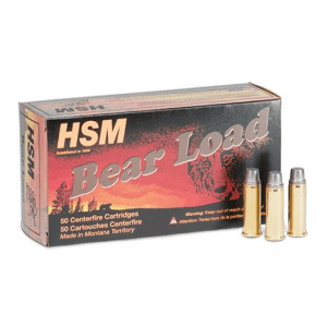 HSM Bear Load Hard Cast Handgun Ammunition .357 Rem Mag 180gr RNFP Gas Check 1200 fps 50/ct