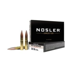 Nosler Match Grade .300 AAC Blackout 220 Grain Centerfire Rifle Ammo