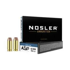 Nosler Match Grade JHP .40 S&W 150 Grain Handgun Ammo