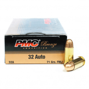 PMC Bronze .32 ACP 71 Grain FMJ Ammo 50 Round Box (32A)