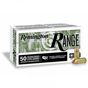Remington Range Handgun Ammo 9mm Luger 115 gr FMJ 1145 fps 1000/ct Case (20-50/ct Boxes)