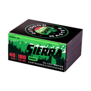 Sierra Outdoor Master Centerfire Handgun Cartridges - .40 S&W