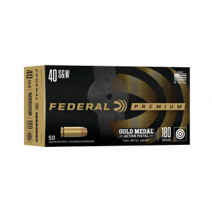 Federal Gold Medal Action Pistol .40 S&W 180gr FMJ 950 fps 50/ct
