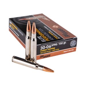 Sig Sauer Elite Performance 30-06 Springfield 150-Grain Solid Copper Hunting Rifle Ammo