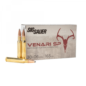 Sig Sauer Venari SP Rifle Ammunition .30-06 SPRG 165gr SP 2900 fps 20/ct