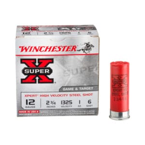 Winchester Xpert Hi-Velocity Game and Target Steel Shotshells - 20 Gauge - #6 Shot - 25 rounds