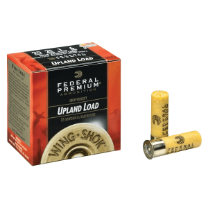 FEDERAL Wing-Shok High Velocity 20 Gauge 2.75in #6 Lead Ammo, 25 Round Box (PF2046)