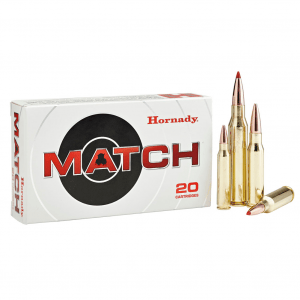 HORNADY Match 338 Lapua Mag 285Gr ELD Match 20Rd Box Ammo (82300)