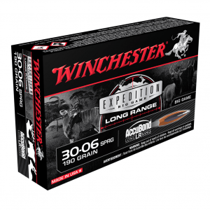 WINCHESTER Expedition Big Game Long Range .30-06 190Gr Accubond LR 20rd Box Rifle Ammo (S3006LR)