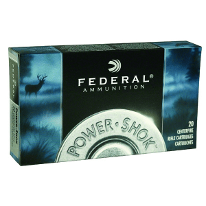 FEDERAL Power-Shok 223 Rem. 64 Grain Soft Point Ammo, 20 Round Box (223L)