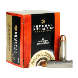 FEDERAL Premium Personal Defense 357 Mag 158 Grain Hydra-Shok JHP Ammo, 20 Round Box (P357HS1)