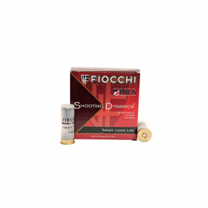 FIOCCHI Shooting Dynamics 12 Gauge 2.75in #8 Ammo, 25 Round Box (12SD1L8)