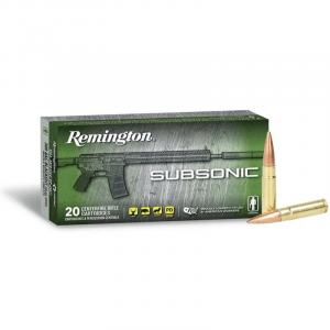 Remington Subsonic Rifle Ammunition .300 AAC Blackout 220gr OTFB 940 fps 20/ct