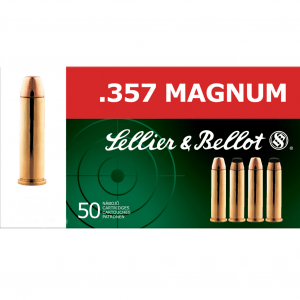 SELLIER & BELLOT 357 Mag 158 Grain LFN Ammo, 50 Round Box (SB357L)