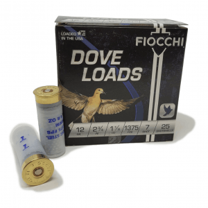 FIOCCHI Steel Dove Loads 12 Gauge 2.75in 7 Shot Size 25rd Per Box Shotgun Shell (12DLS187)