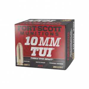 FORT SCOTT MUNITIONS 10mm SCS TUI 125 Gr 20rd Pistol Ammunition (10MM-125-SCV)