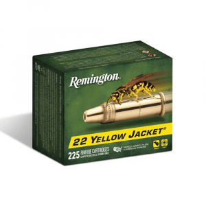 Remington Yellow Jacket Rimfire Ammunition .22 LR 33gr HP 1500 fps 225/ct