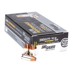 Sig Sauer 365 V-Crown 380 Auto Ammo - 380 Acp 90gr Jacketed Hollow Point 20/Box