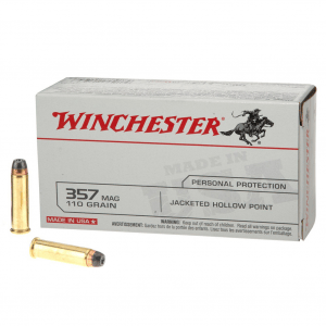 WINCHESTER AMMO 357 Mag 110Gr JHP 50/500 Handgun Ammo (Q4204)
